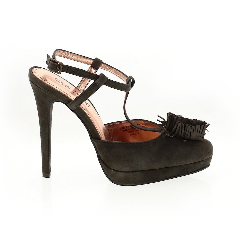 Colin Stuart Solid Gray Heels Size 8 1/2